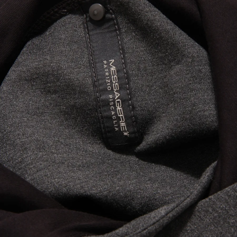 8285K felpa uomo MESSAGERIE dark grey cappuccio sweatshirt man