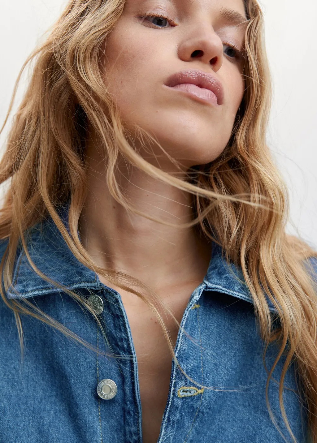 Abito a tuta denim lungo
