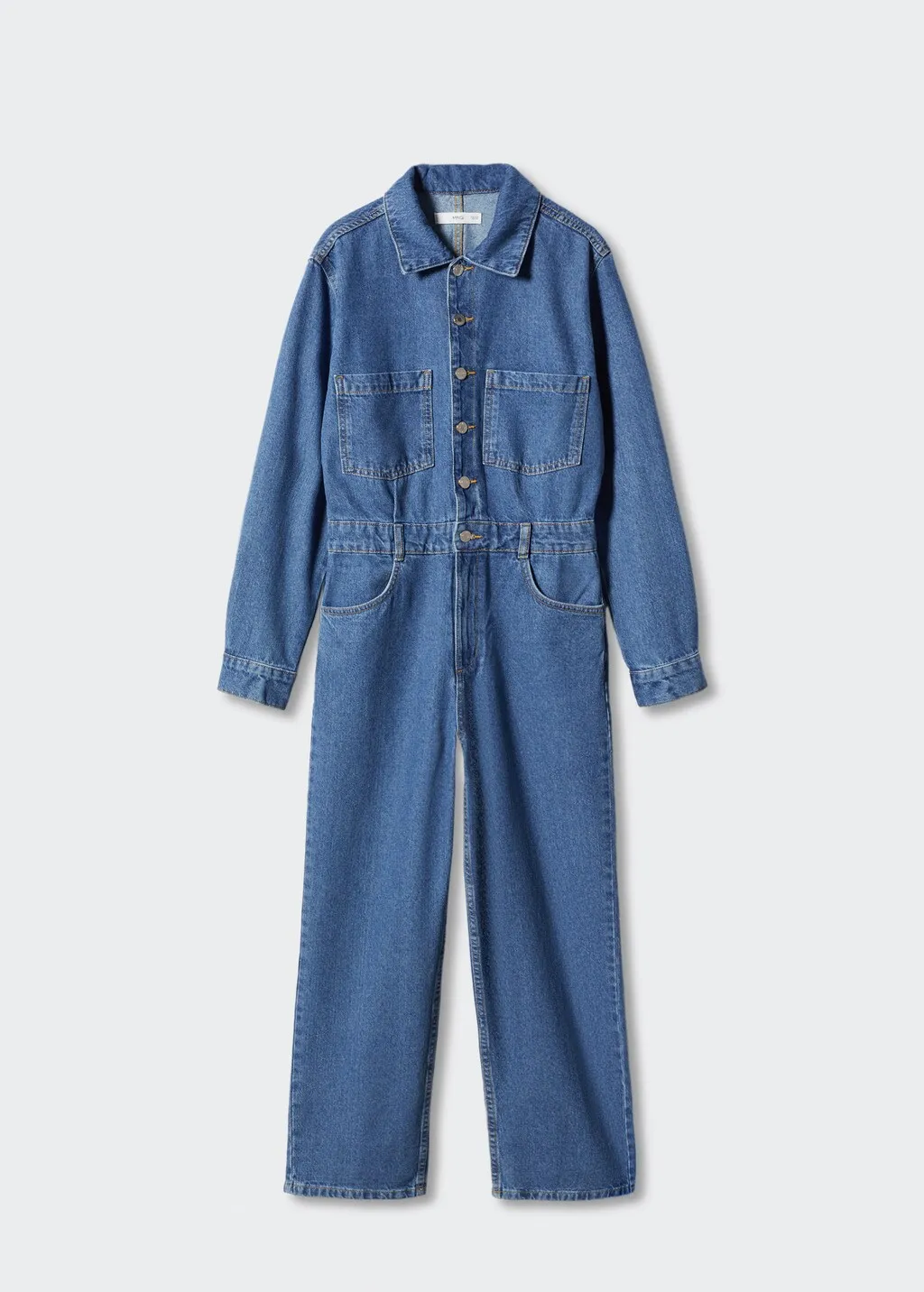 Abito a tuta denim lungo