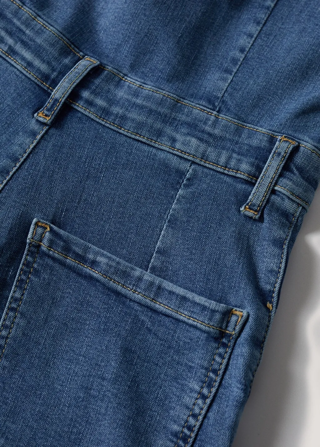 Abito a tuta denim zip