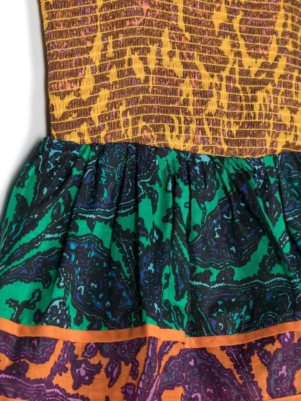 Abito con gonna a balze in multicolore - bambina
