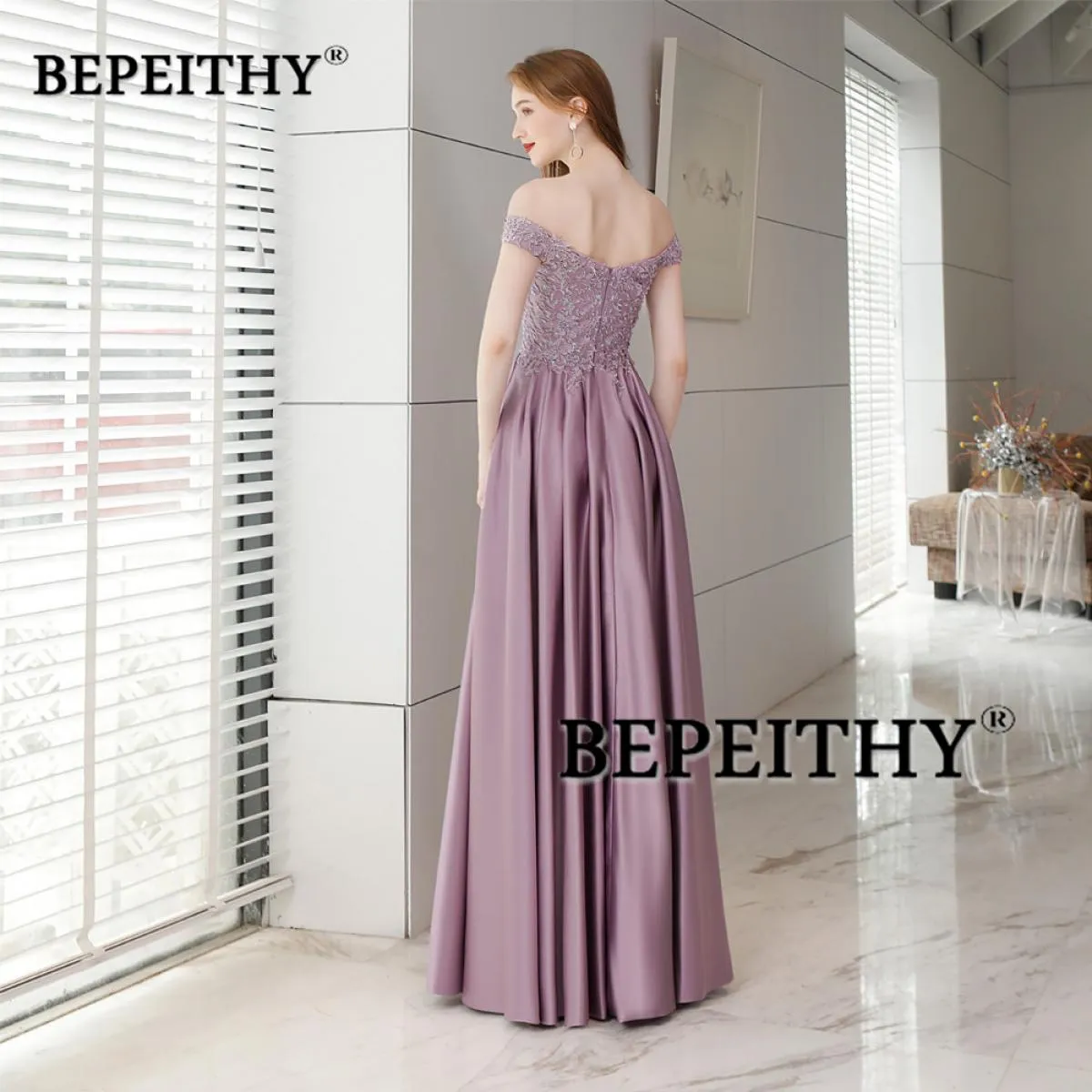 Abito da sera viola da donna Prom Abiti viola da donna Abito da sera viola Abiti da sera da terra