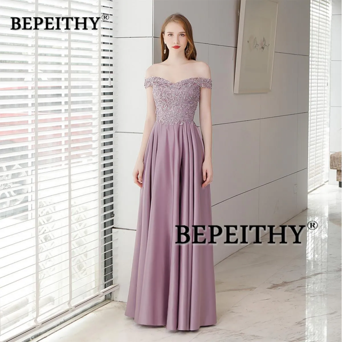 Abito da sera viola da donna Prom Abiti viola da donna Abito da sera viola Abiti da sera da terra