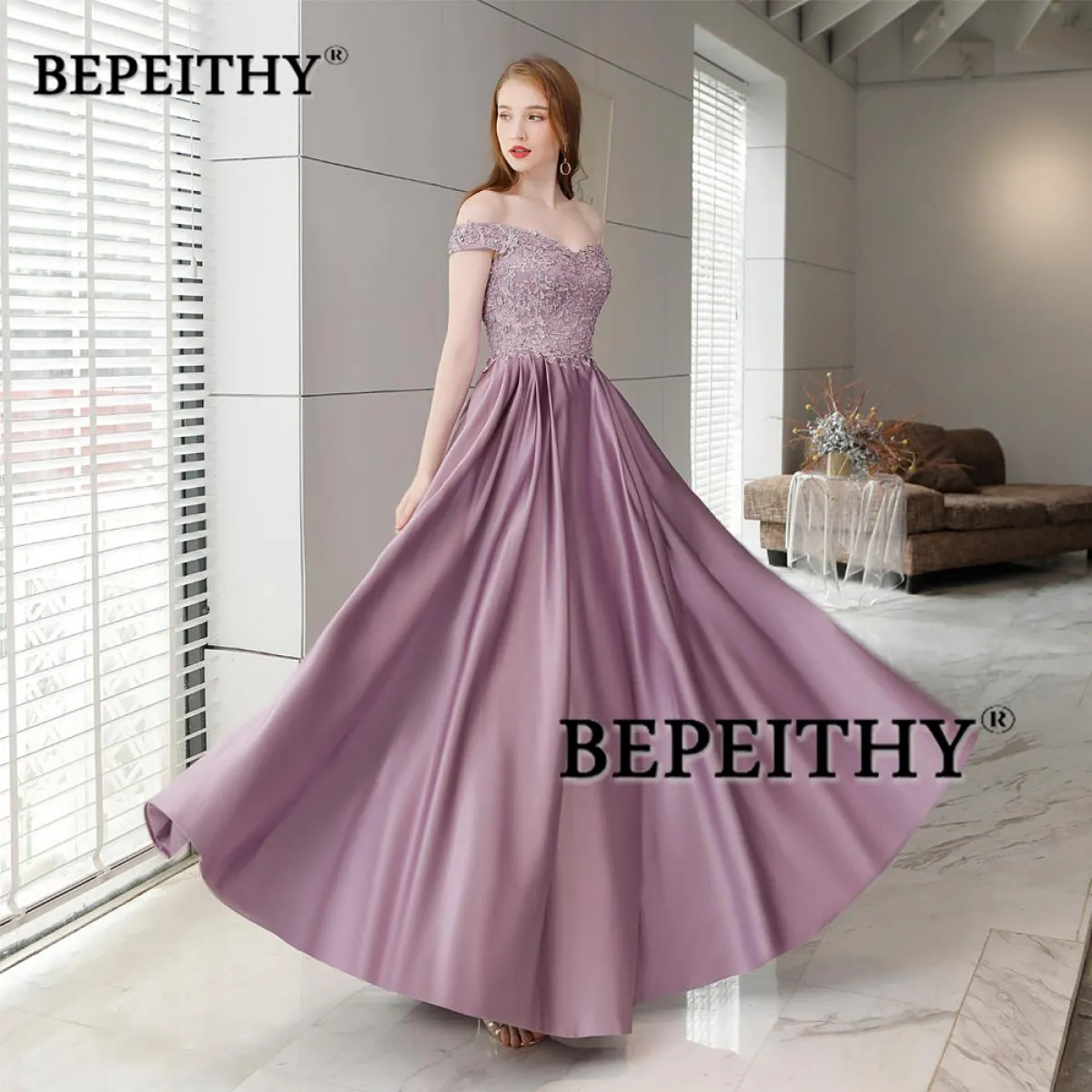 Abito da sera viola da donna Prom Abiti viola da donna Abito da sera viola Abiti da sera da terra