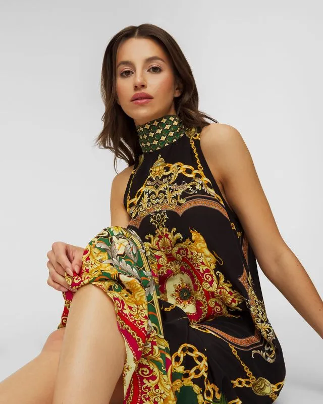 Abito in seta Camilla halter