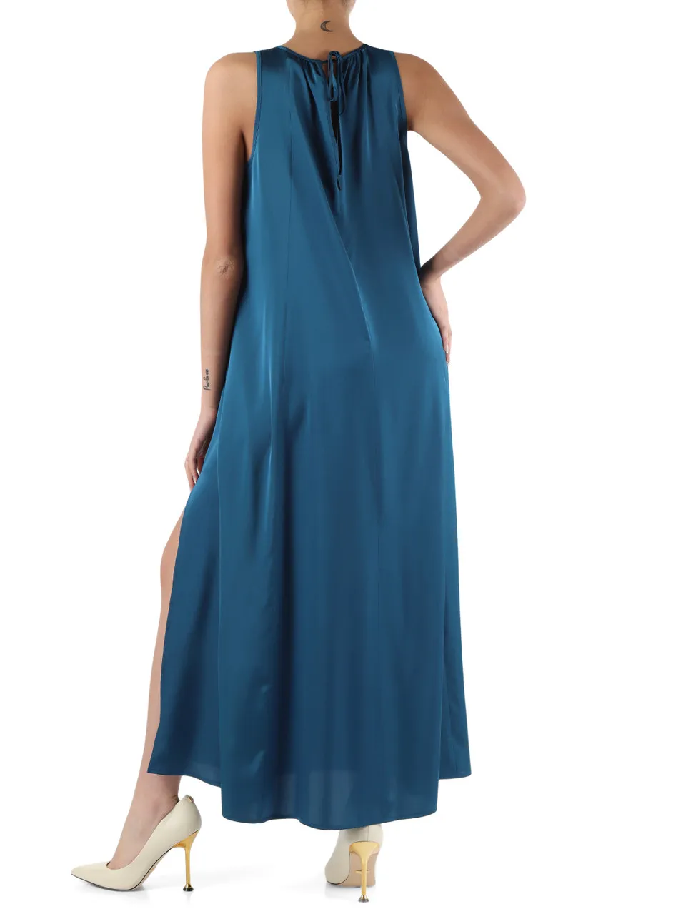 Abito lungo in satin MURENA