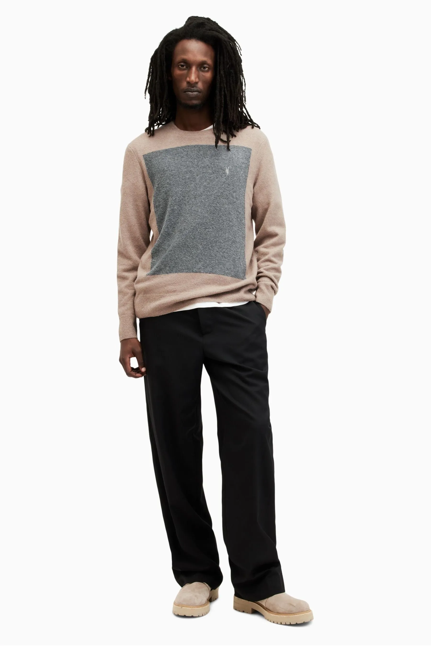 AllSaints - Lobke - Maglia girocollo in maglia