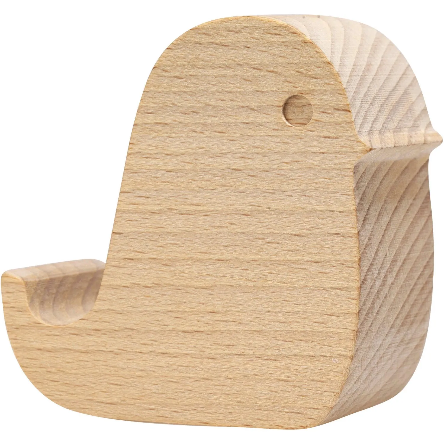 Appoggia cellulare in legno a forma di uccello