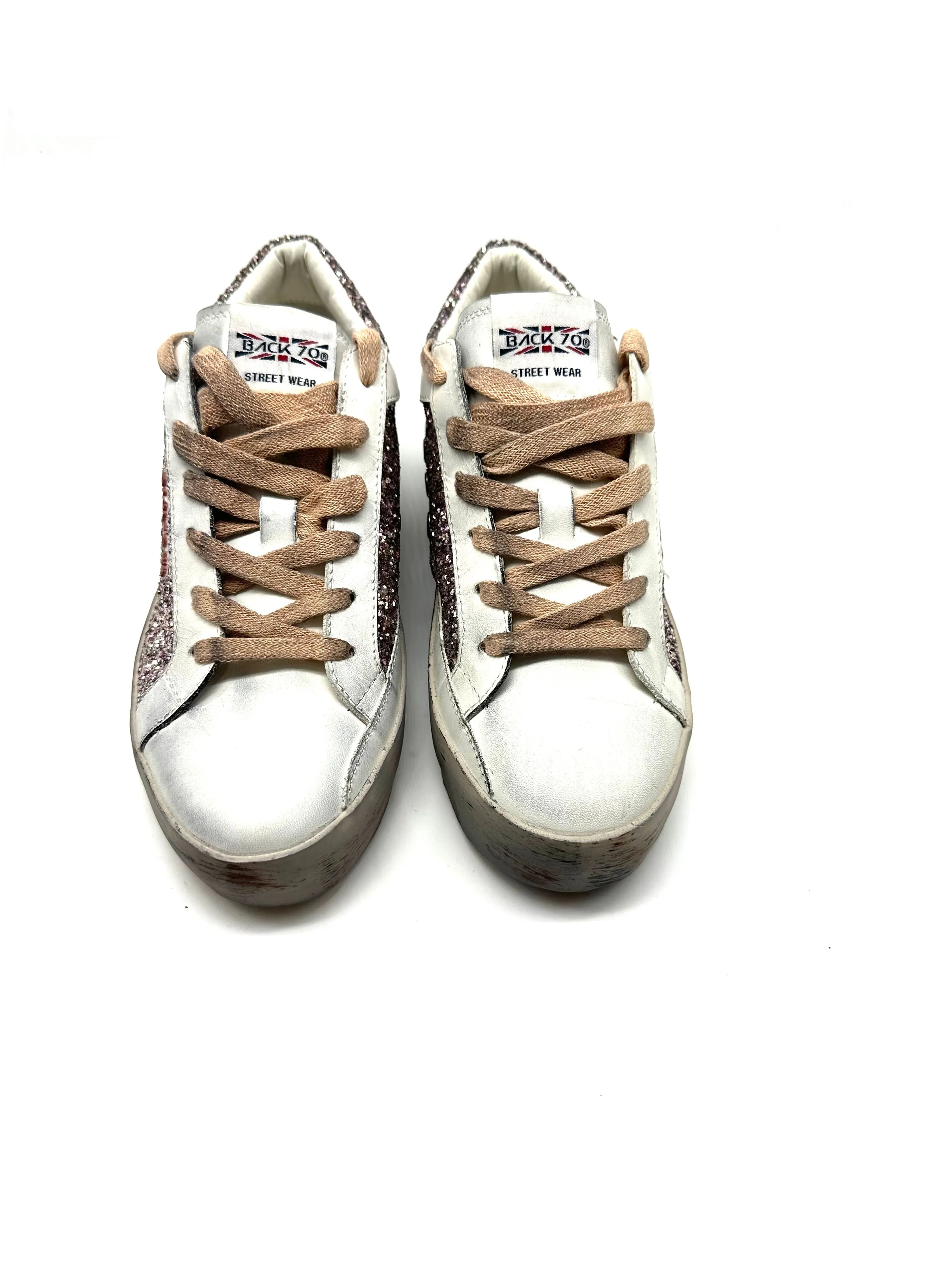Back 70 - Sneakers Miami B 903 Glitter Nude