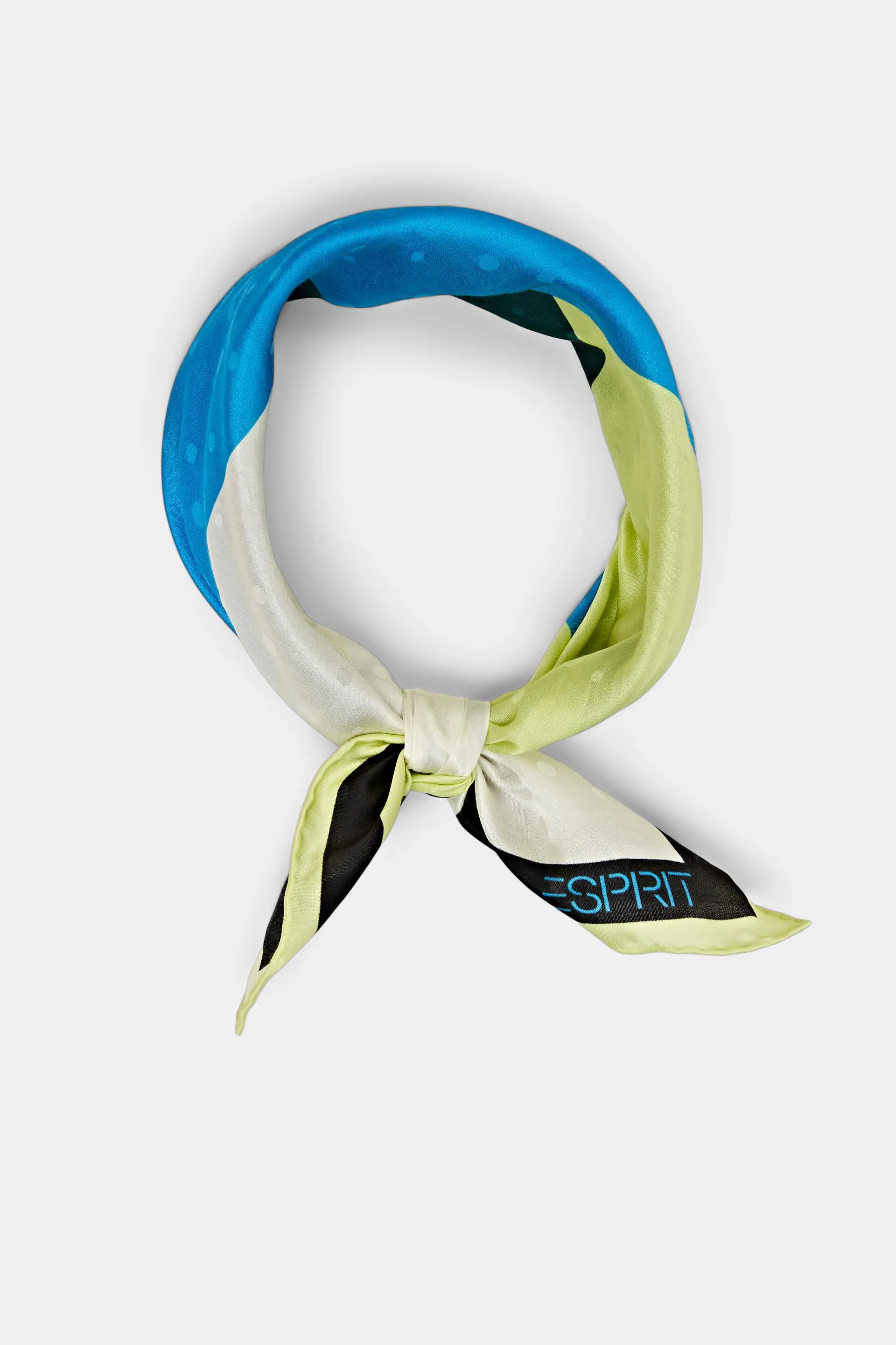 Bandana quadrata con stampa in misto seta