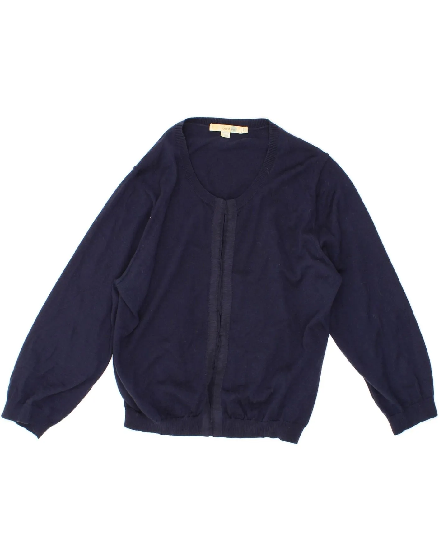 BODEN Womens Cardigan Sweater UK 16 Large  Navy Blue Wool