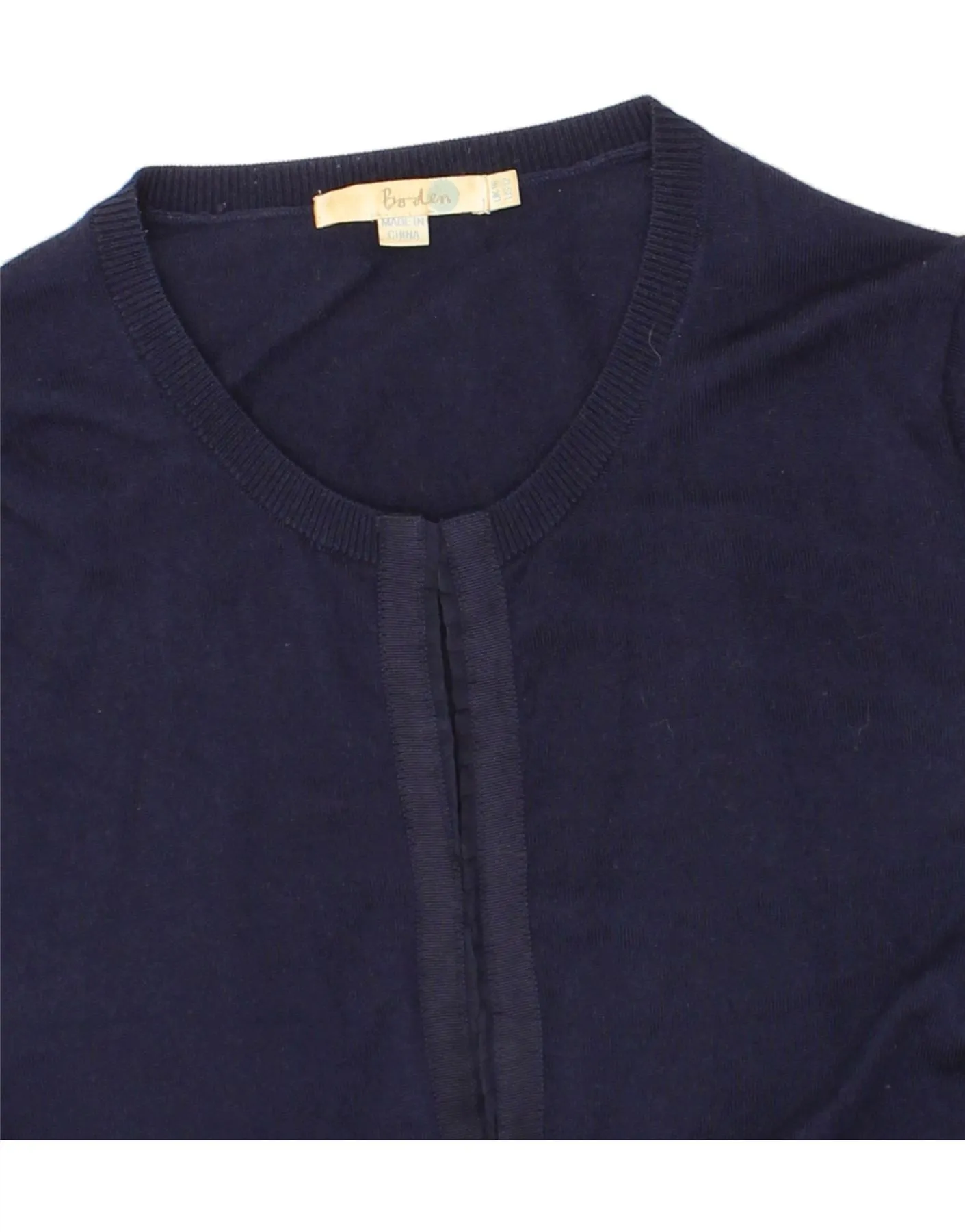 BODEN Womens Cardigan Sweater UK 16 Large  Navy Blue Wool