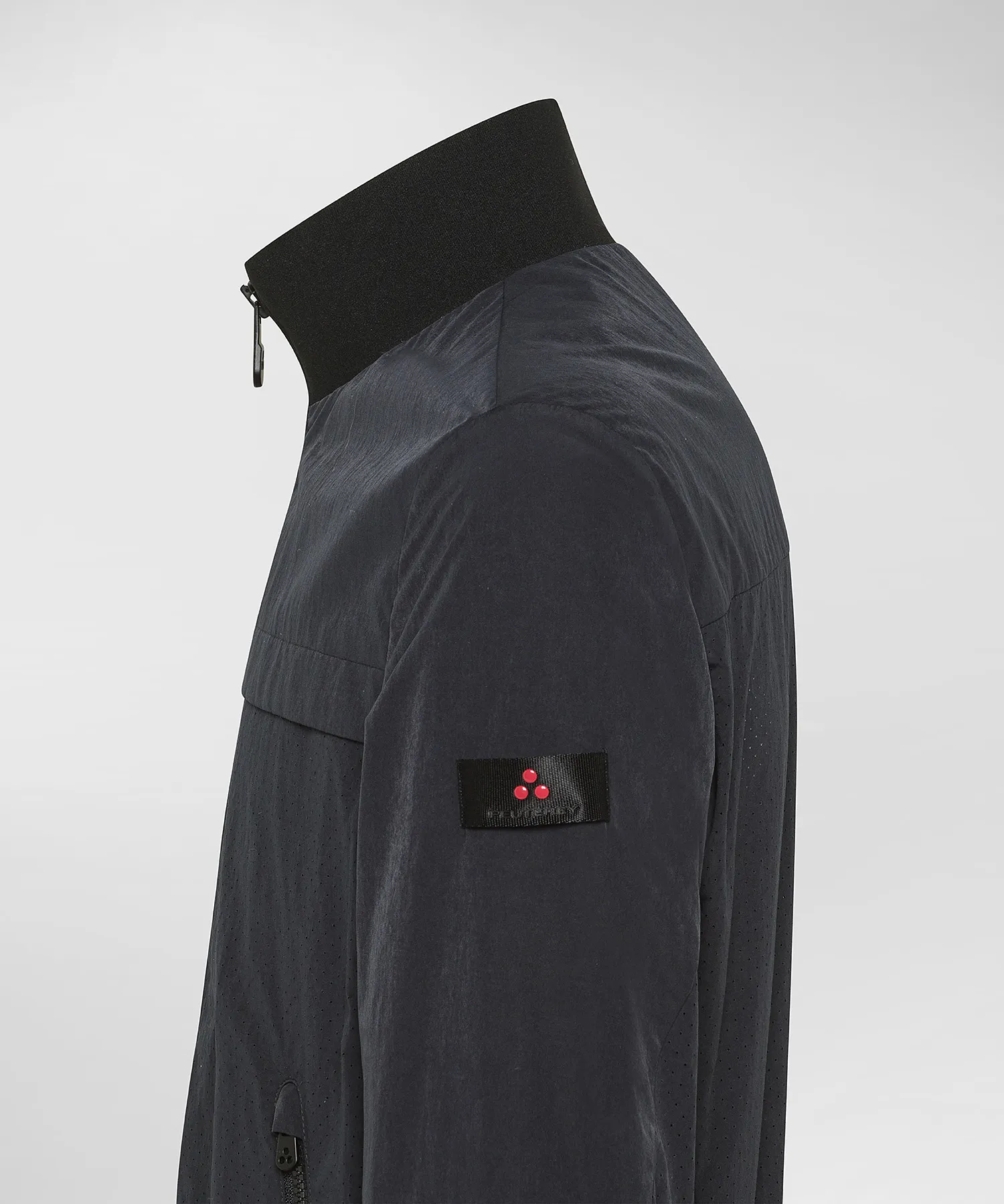 Bomber in tessuto traforato