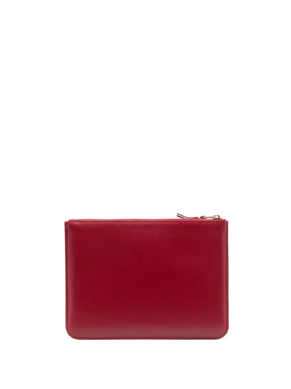 Borsa clutch con zip in nero - unisex