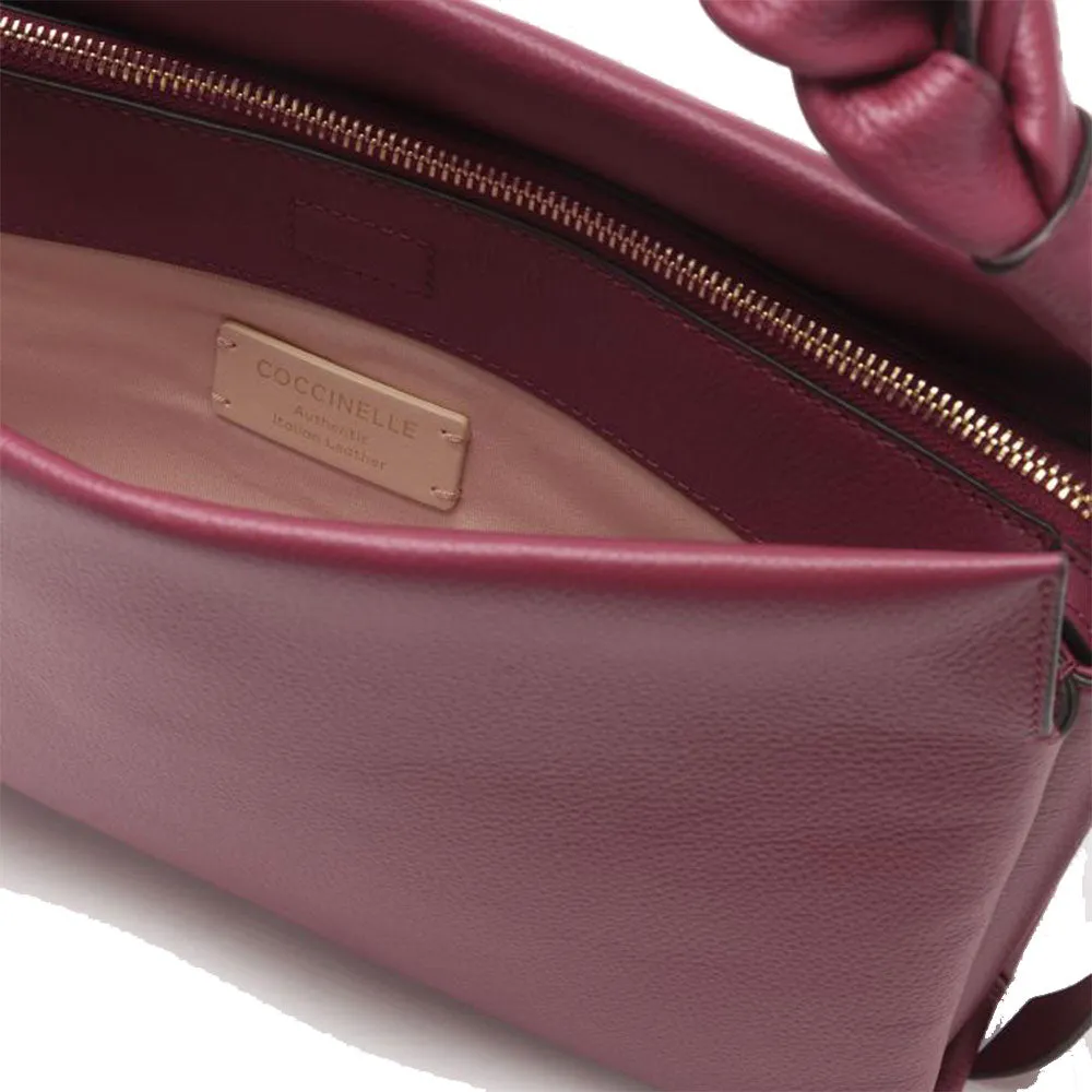 Borsa Donna a Mano COCCINELLE in Pelle Linea Boheme Medium colore Garnet Red - Pulp Pink