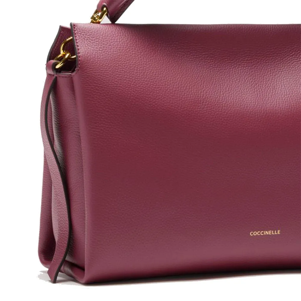 Borsa Donna a Mano COCCINELLE in Pelle Linea Boheme Medium colore Garnet Red - Pulp Pink