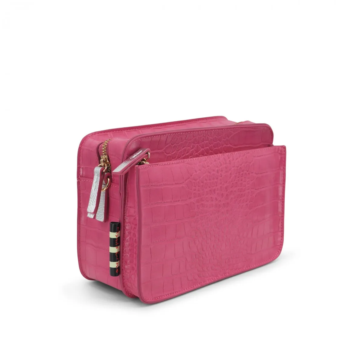 Borsa Floridia Fucsia Argento