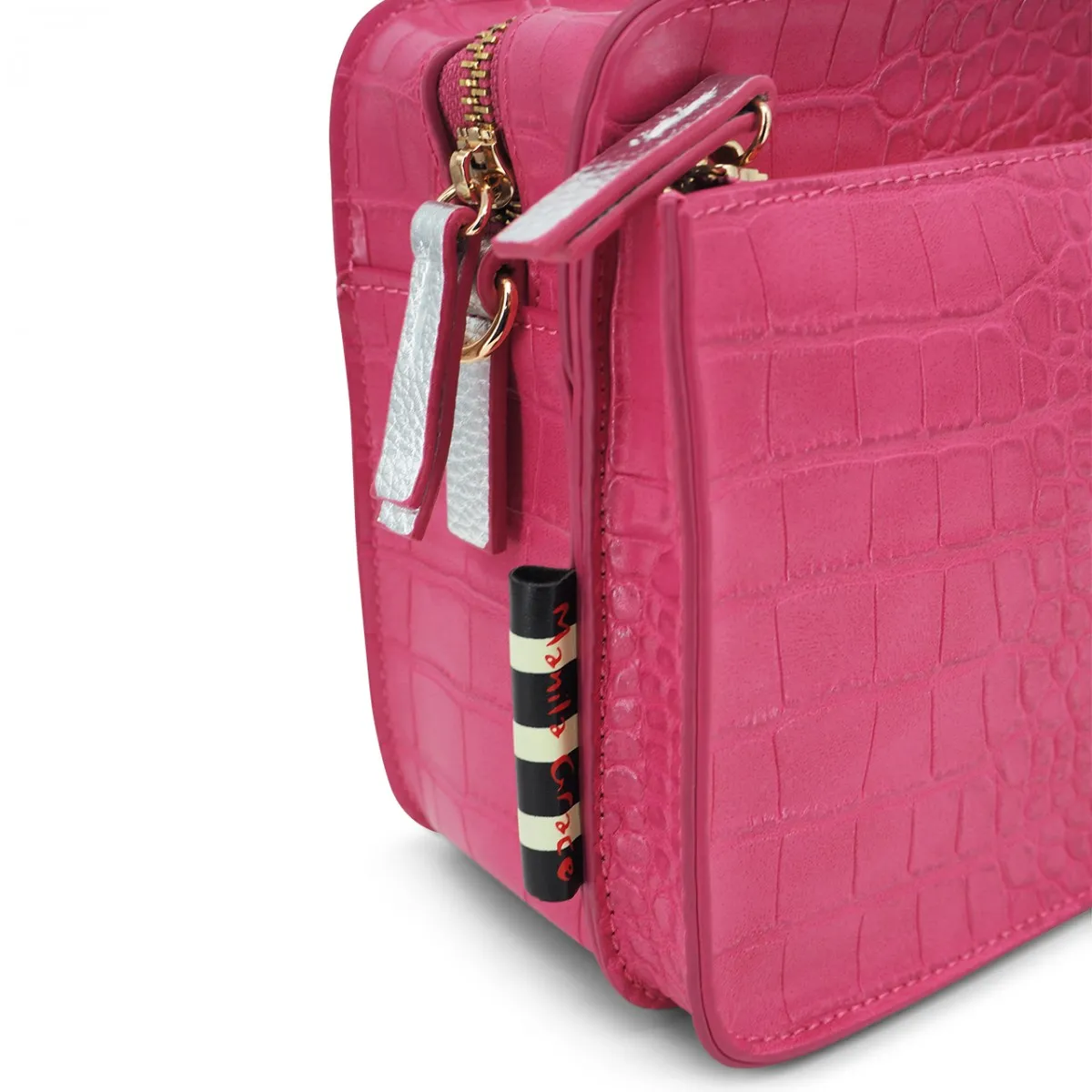 Borsa Floridia Fucsia Argento
