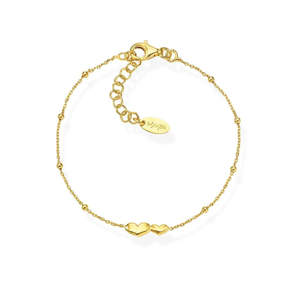 Bracciale Cuoricini Dorato - brcdg3