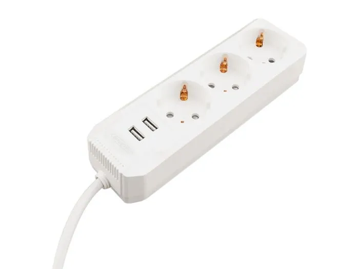 Caliber Powerstrip 3 USB multipresa