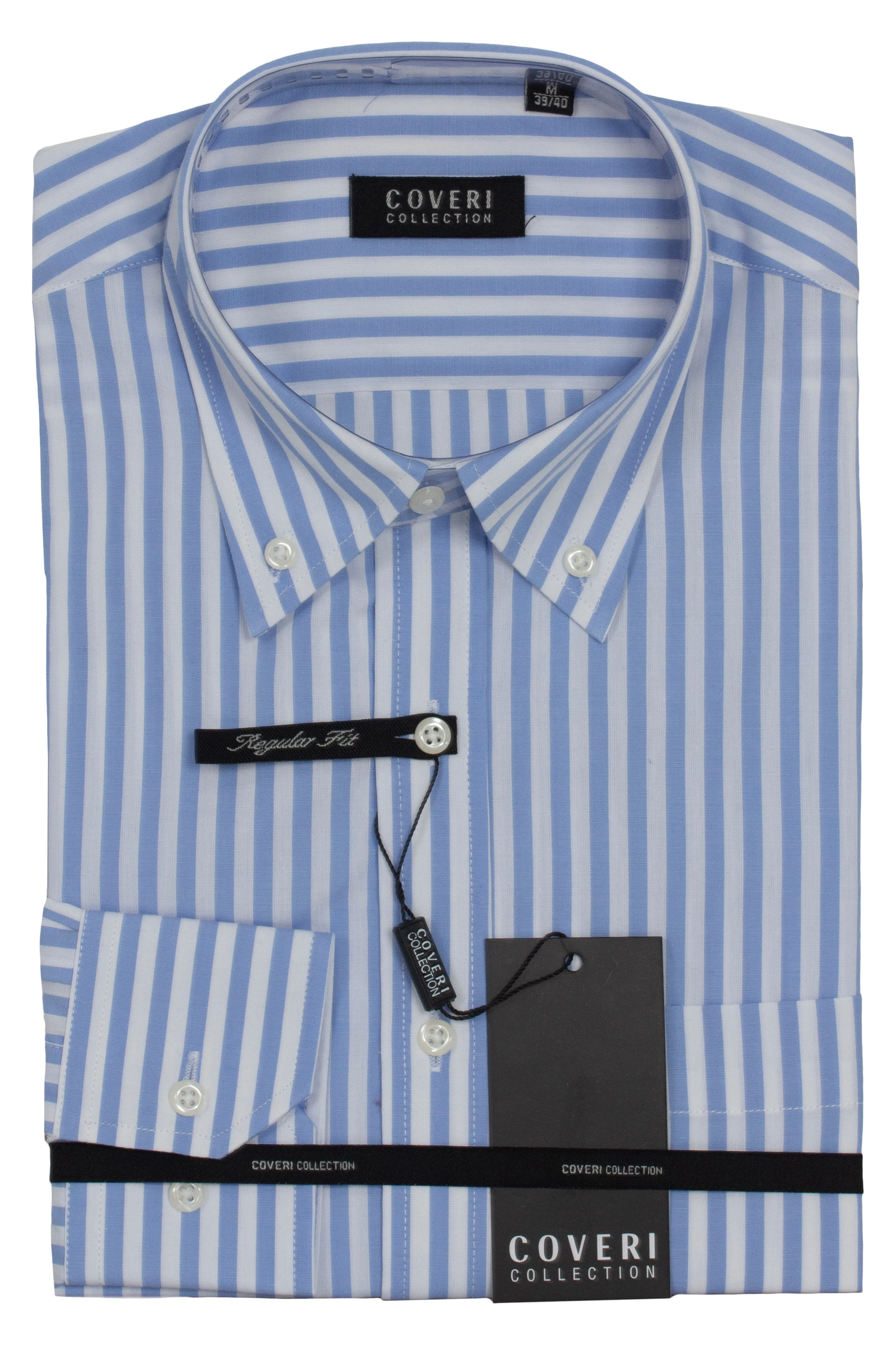 Camicia classica in puro cotone rigato