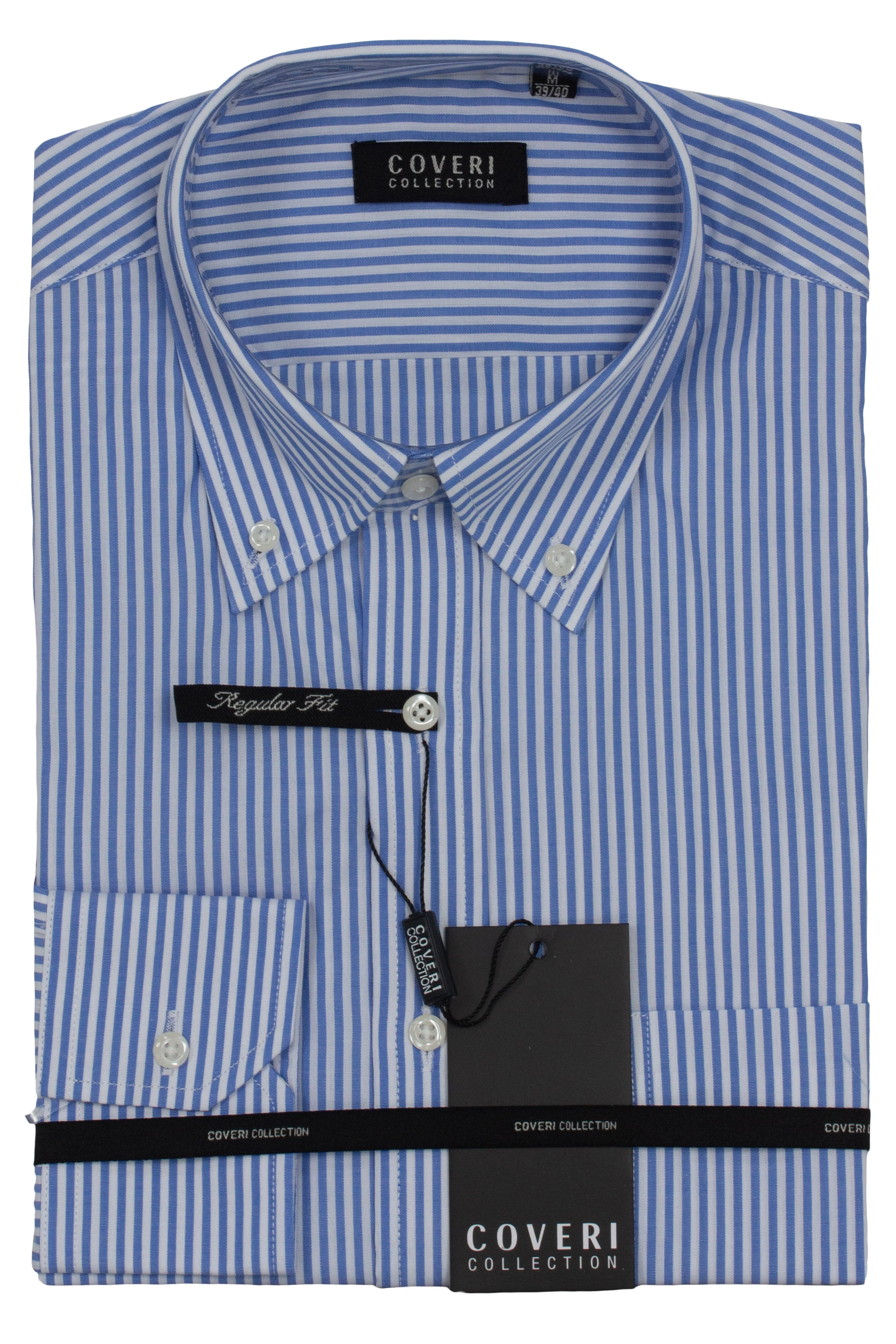 Camicia classica in puro cotone rigato