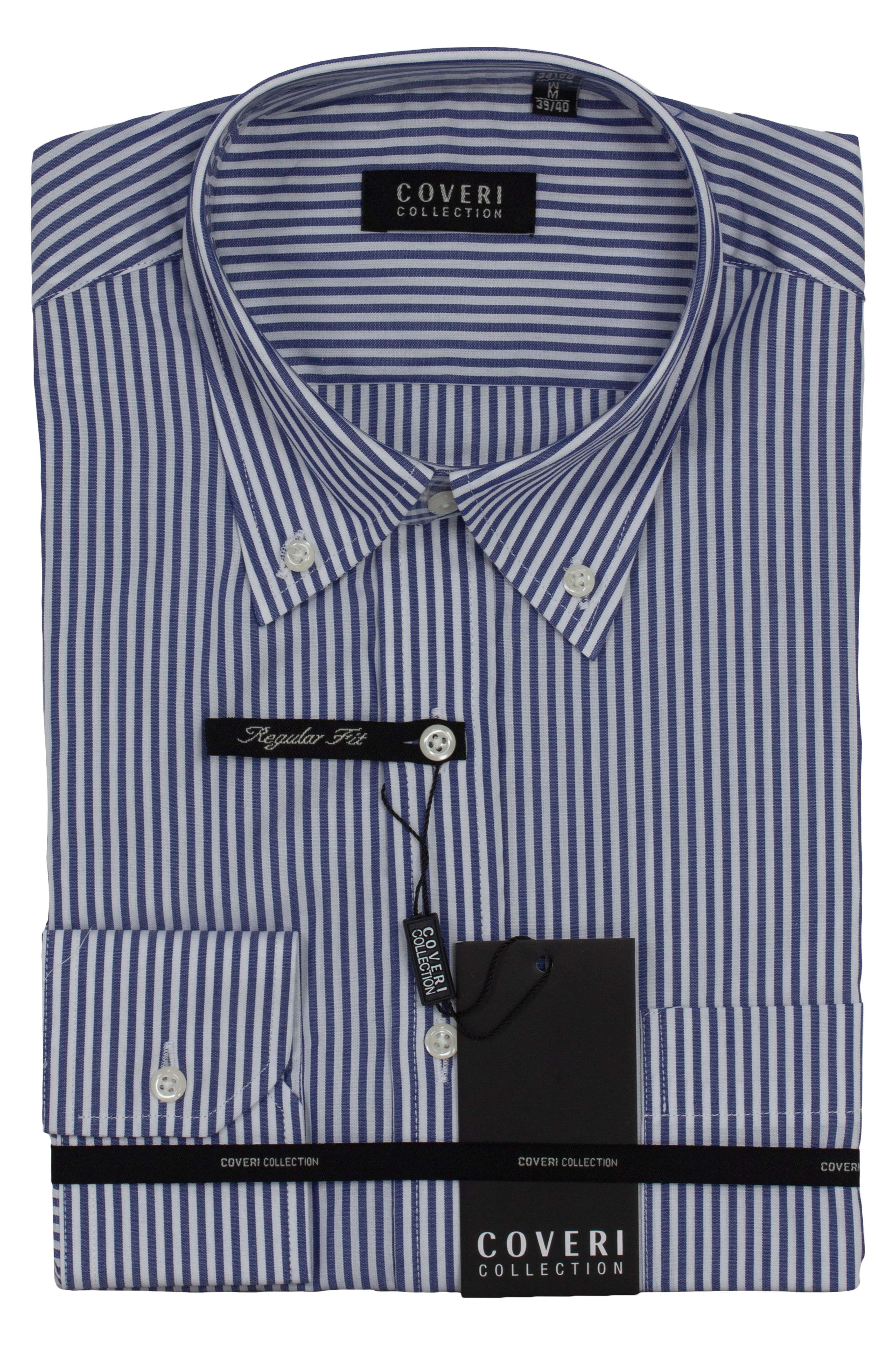Camicia classica in puro cotone rigato