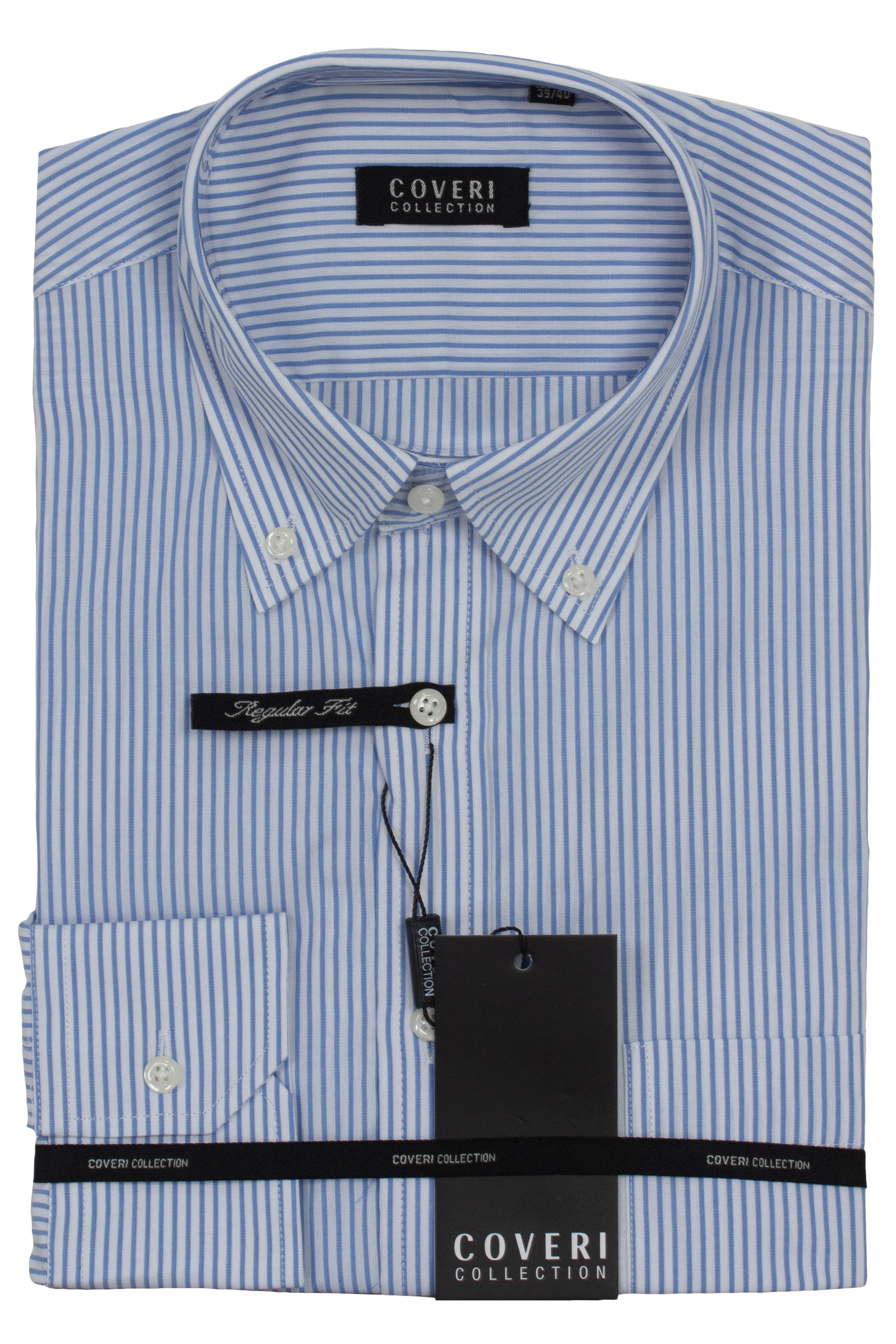 Camicia classica in puro cotone rigato