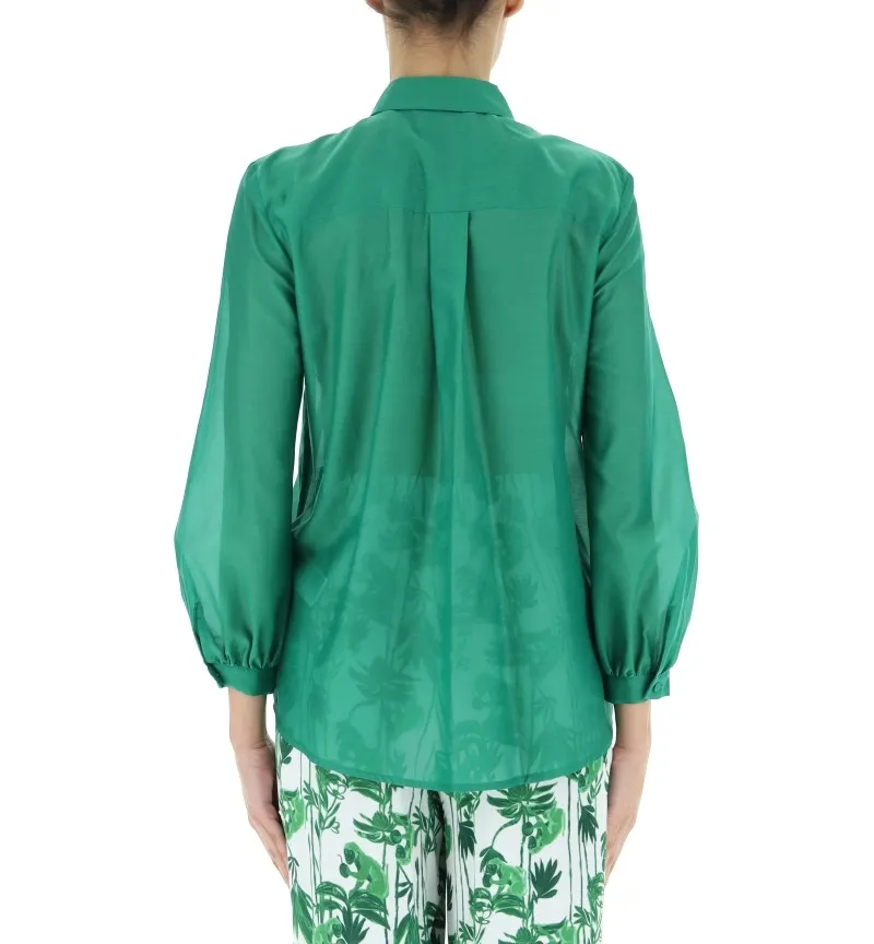Camicia cotone-seta