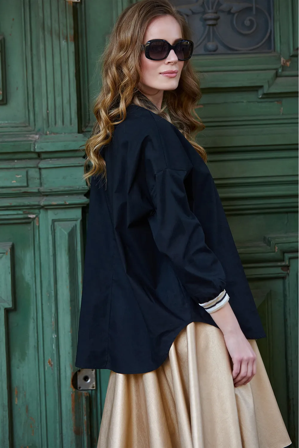 Camicia da donna model 145588 Makadamia