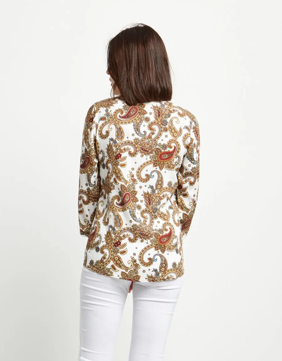 Camicia fantasia cachemire