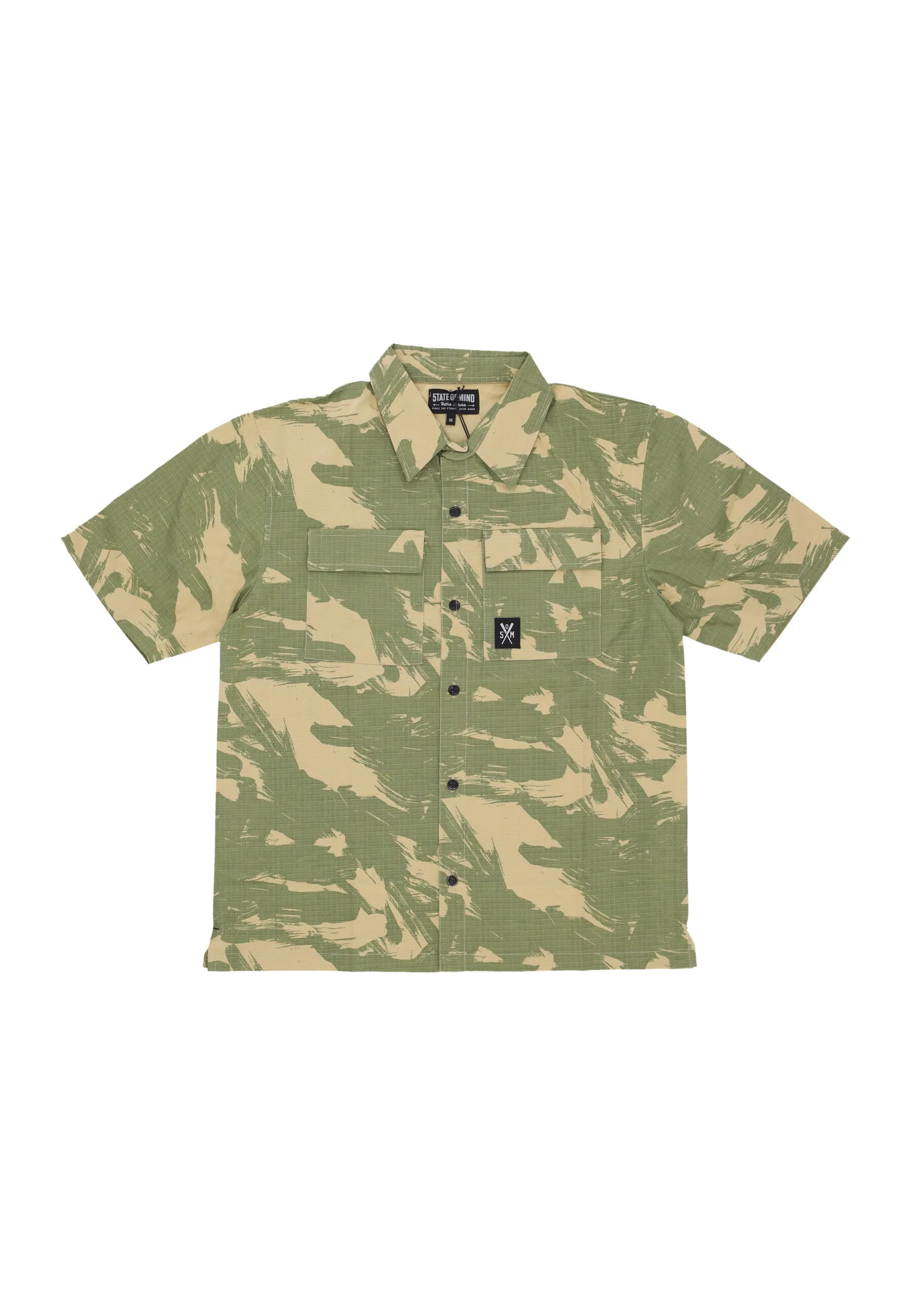 Camicia Manica Corta Uomo Combat Shirt Camo