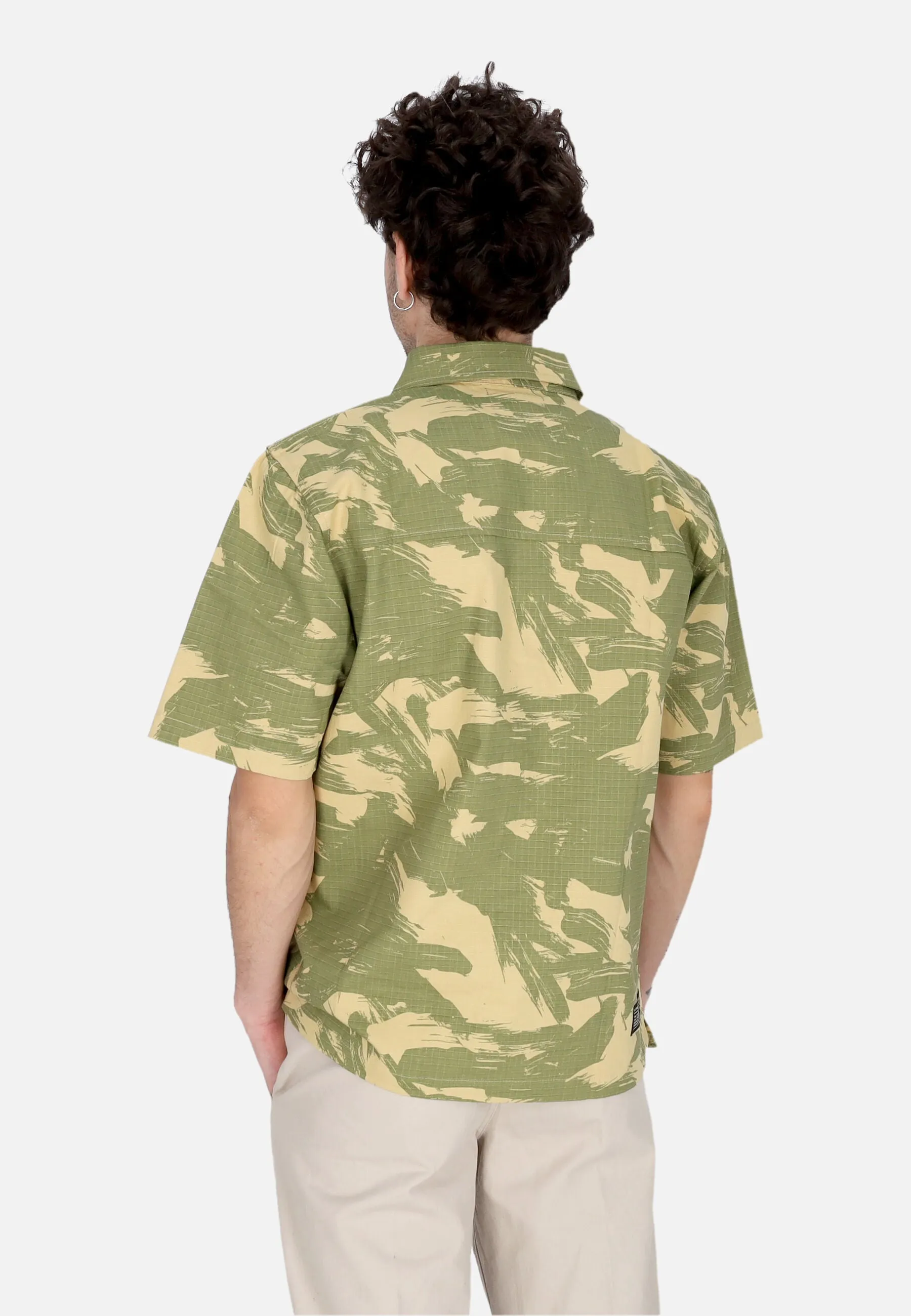 Camicia Manica Corta Uomo Combat Shirt Camo