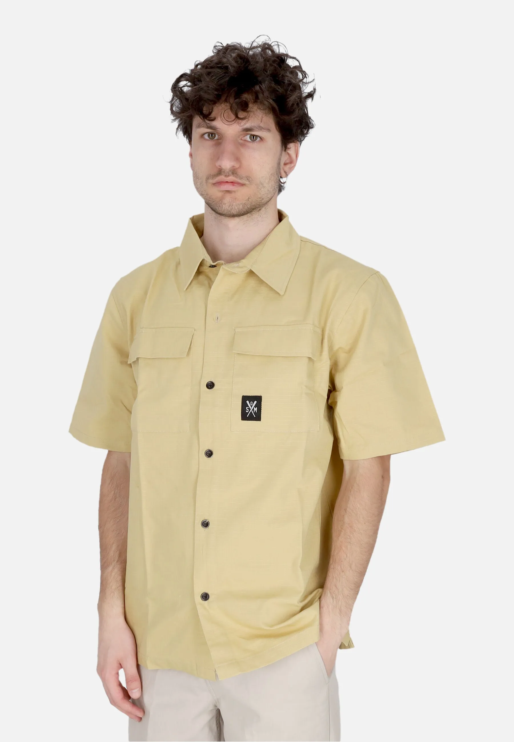 Camicia Manica Corta Uomo Combat Shirt Sand