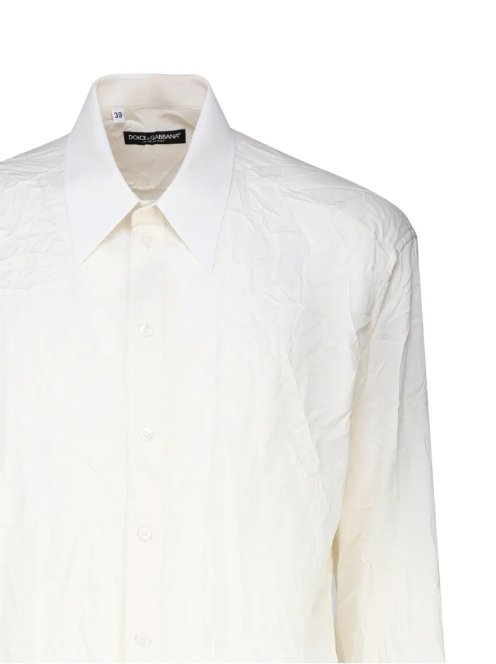 Camicia over in charmeuse di seta stretch