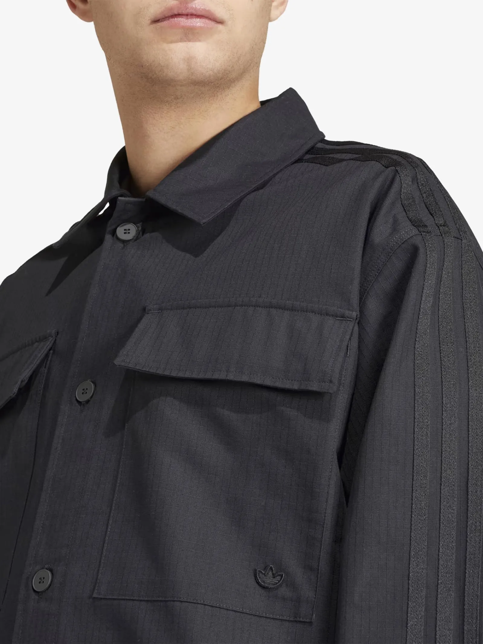 Camicia Premium Essentials+ uomo in cotone nero