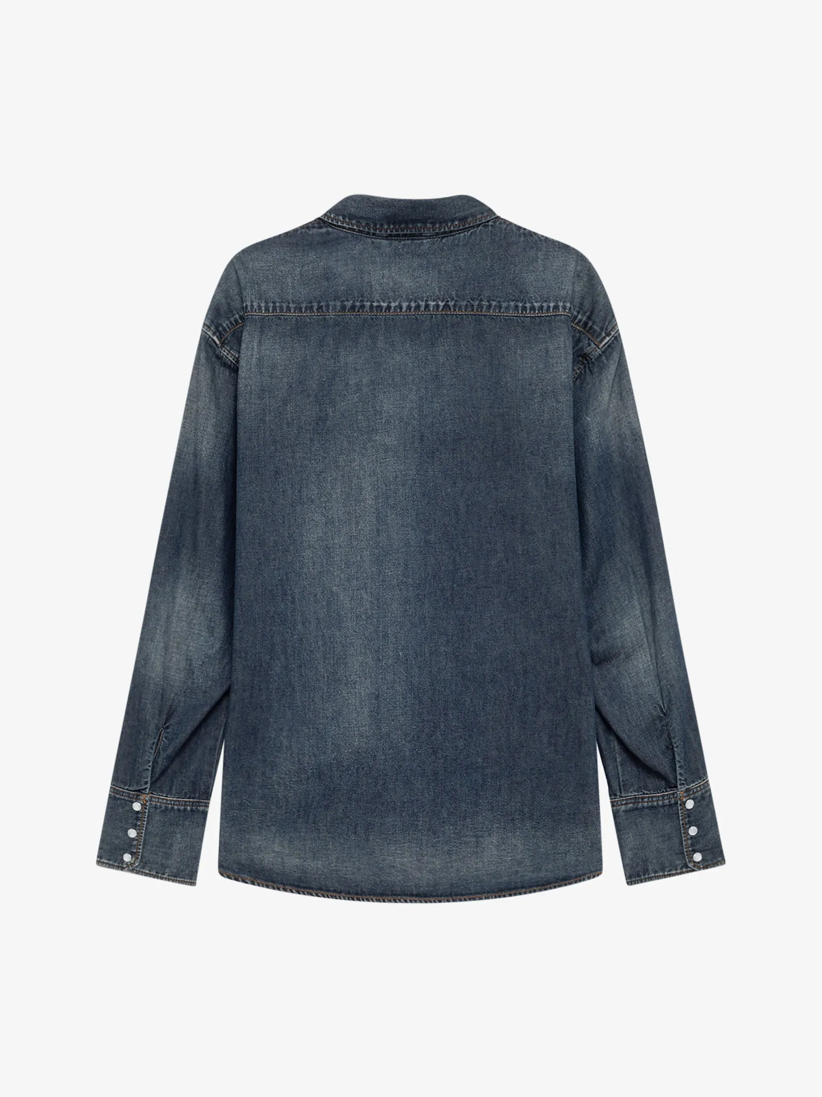 Camicia texana in denim AMU105D6640549 uomo cotone
