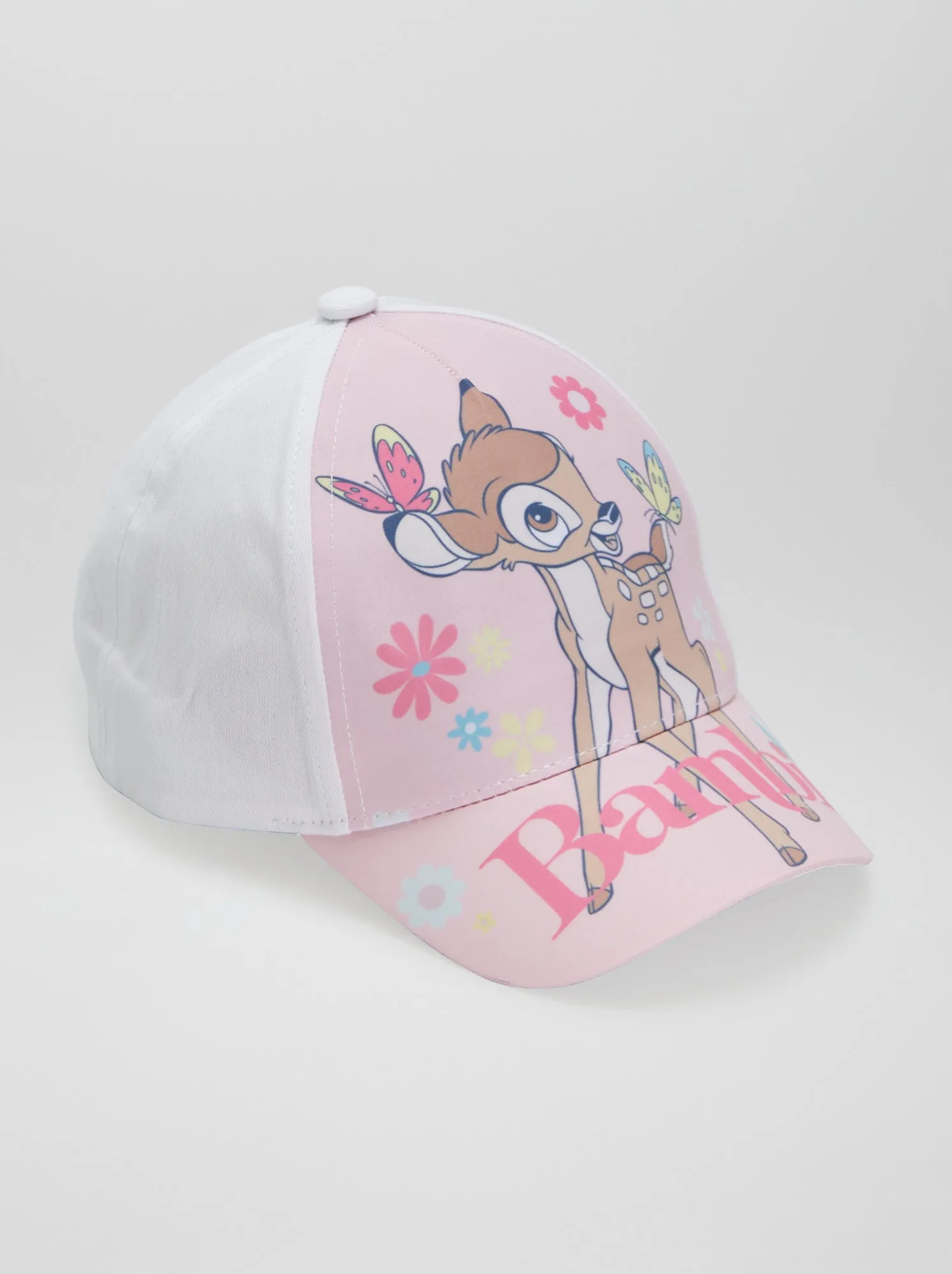 Cappellino in tela Bambi - bianco