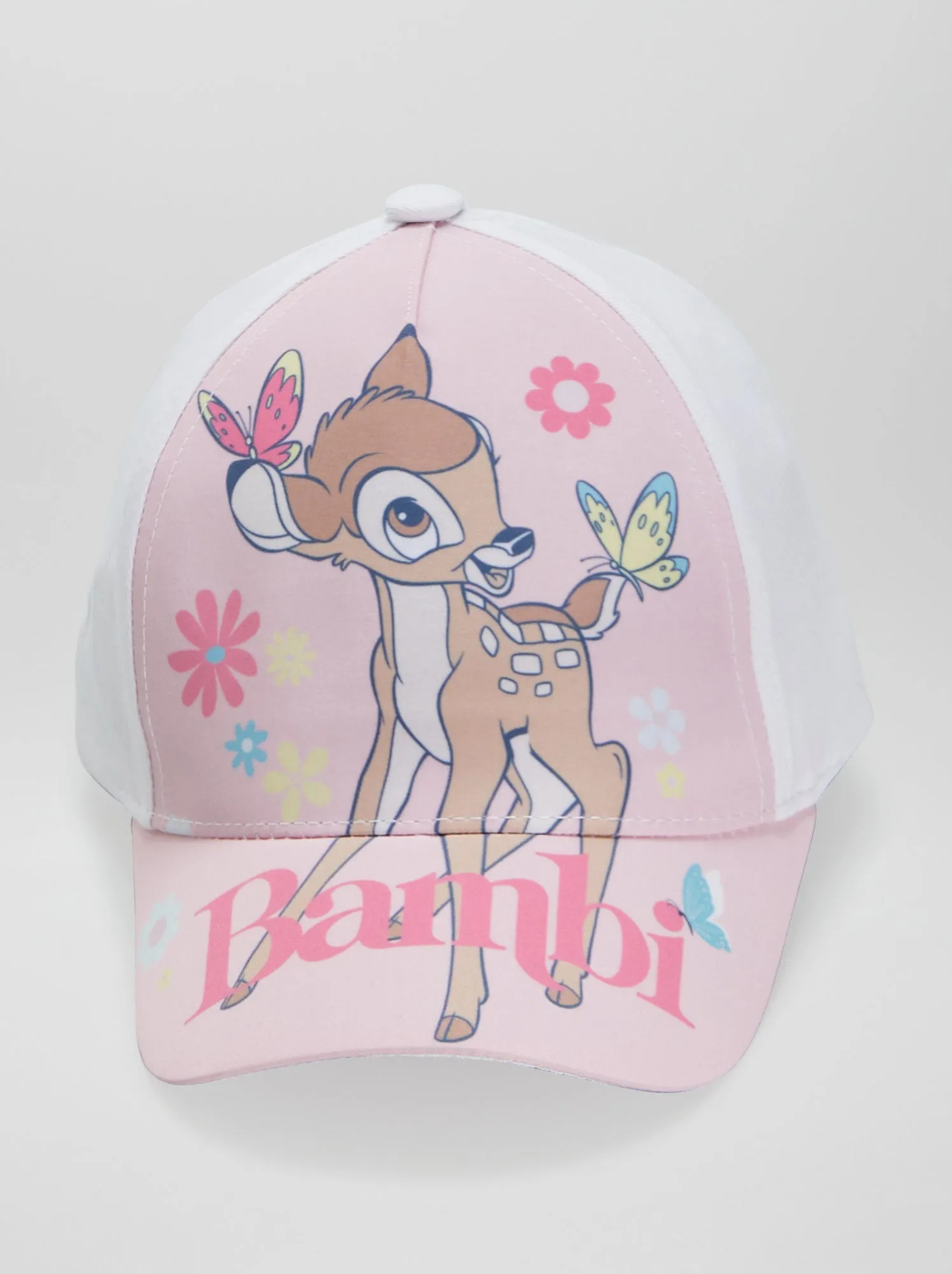 Cappellino in tela Bambi - bianco