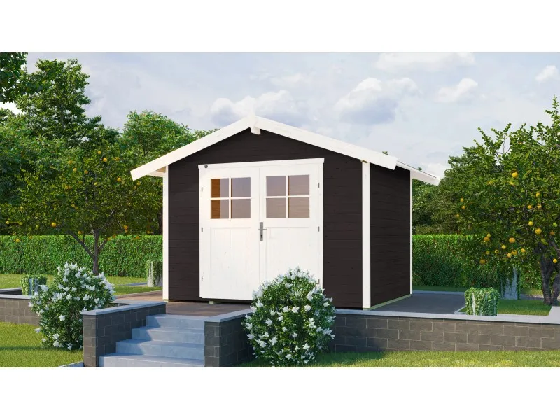 Casetta da giardino in legno Weka 122 5 antracite 8,9 m²