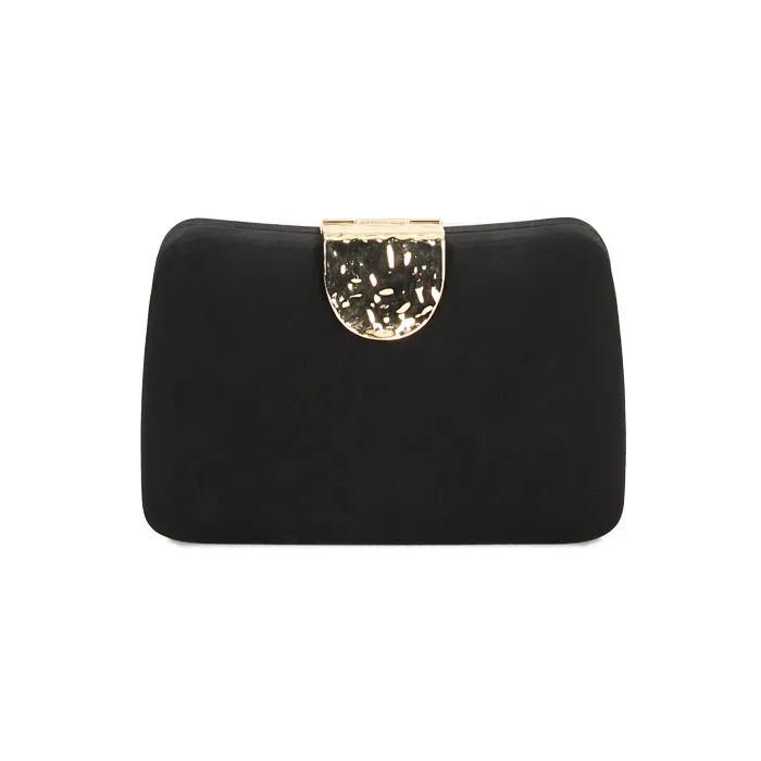Clutch nera in lycra