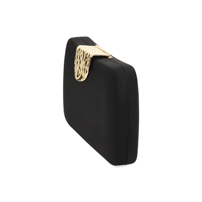 Clutch nera in lycra