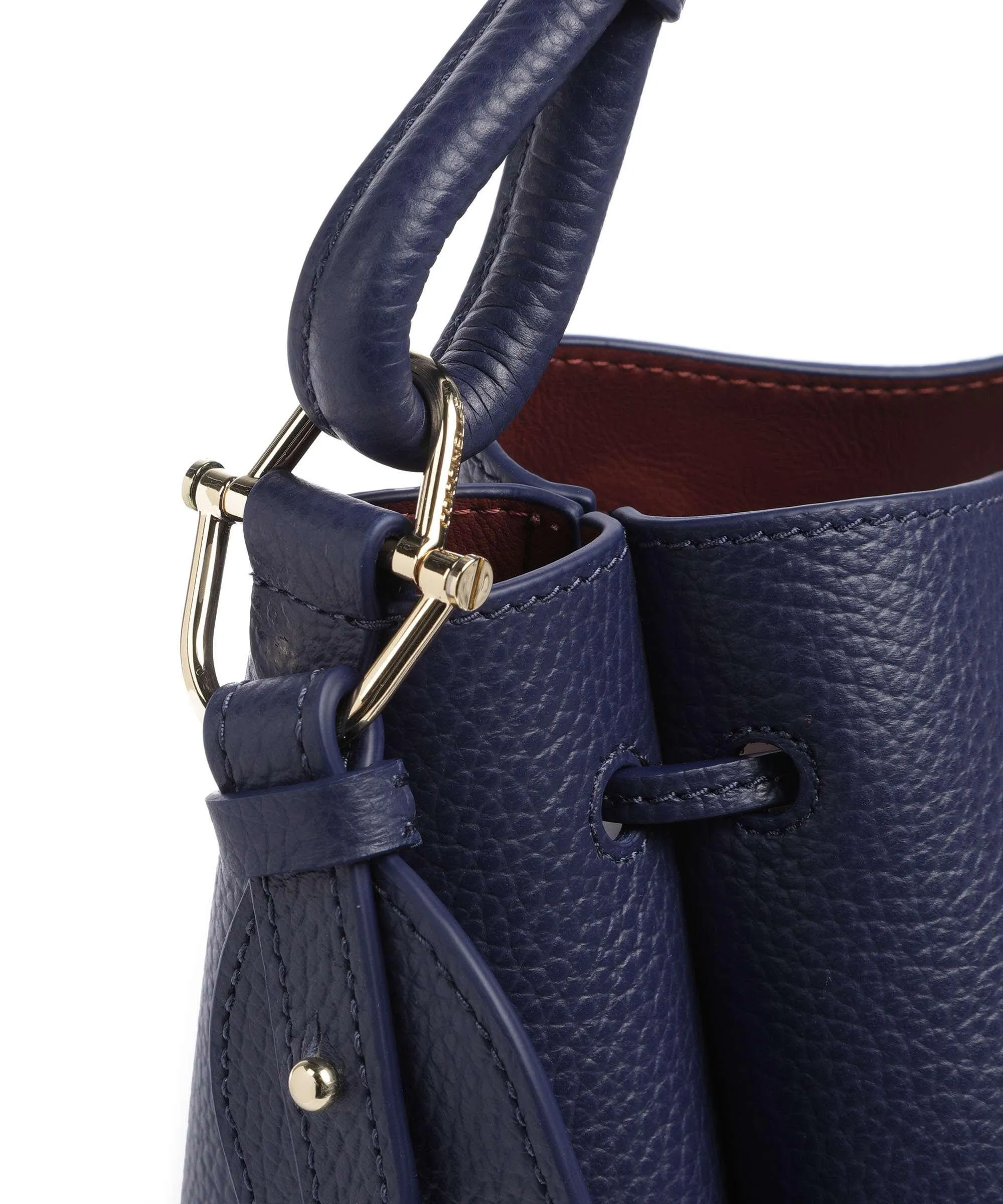  Coccinelle Eclyps Borsa a secchiello pelle granulata blu scuro  