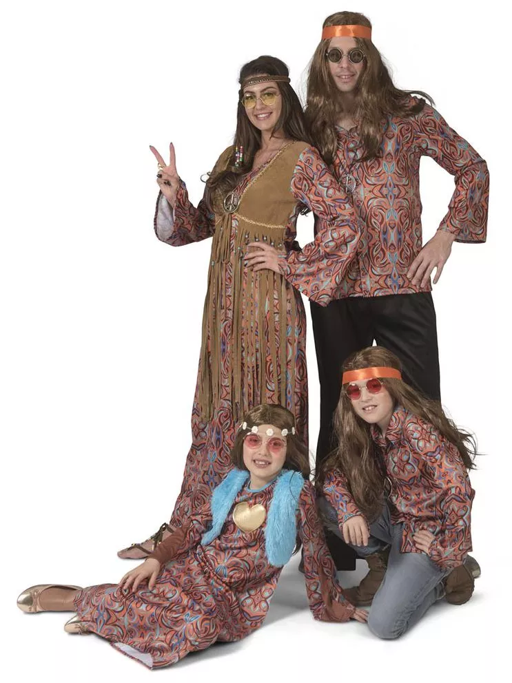 Costume da ragazza hippie Maggie Girl