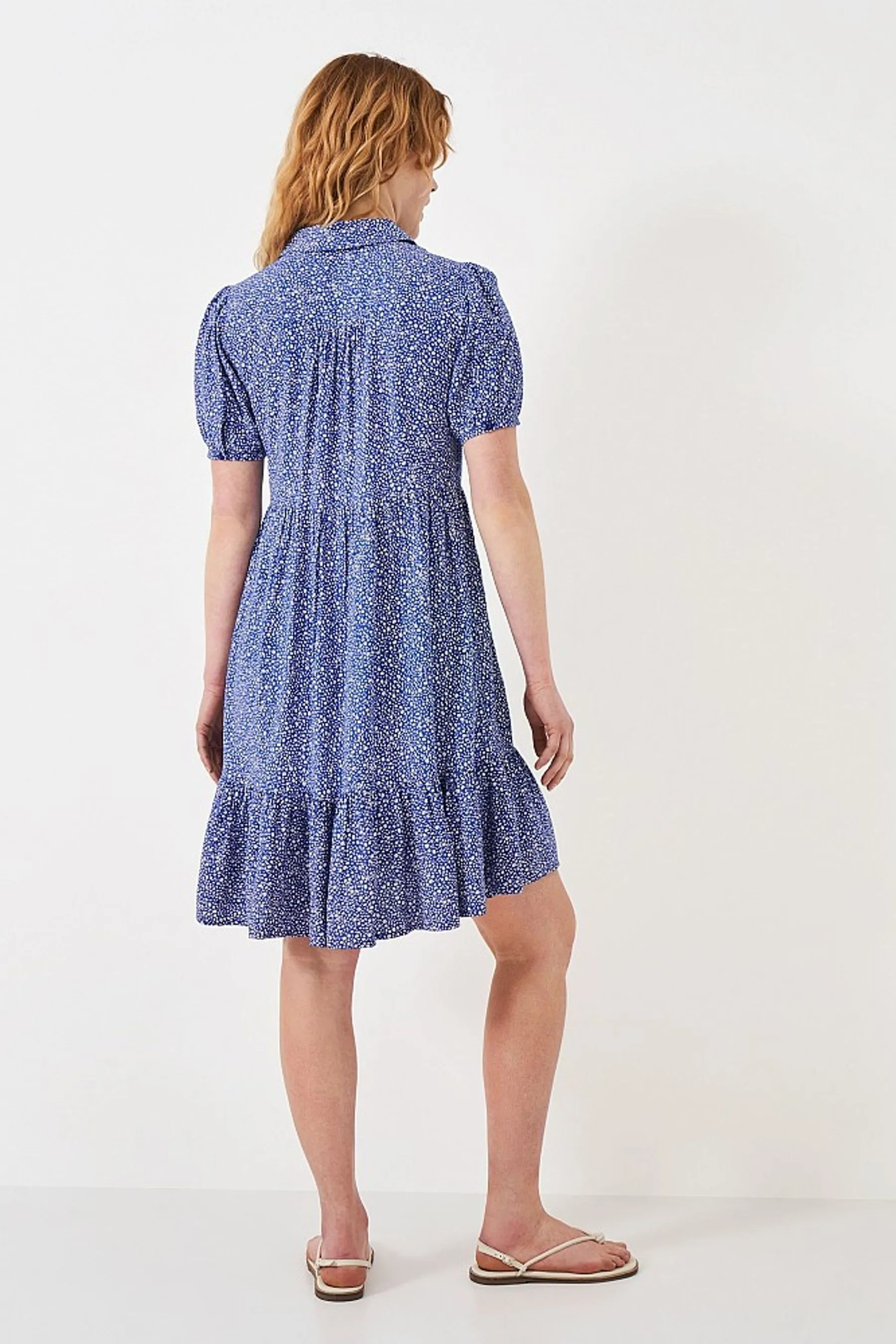 Crew Clothing - Carlie - Abito A pois Stampa a balze