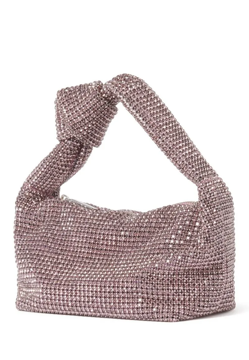 DAPHNE KNOT EMBELLISHED BAG SIGNATURE - Borsa a mano