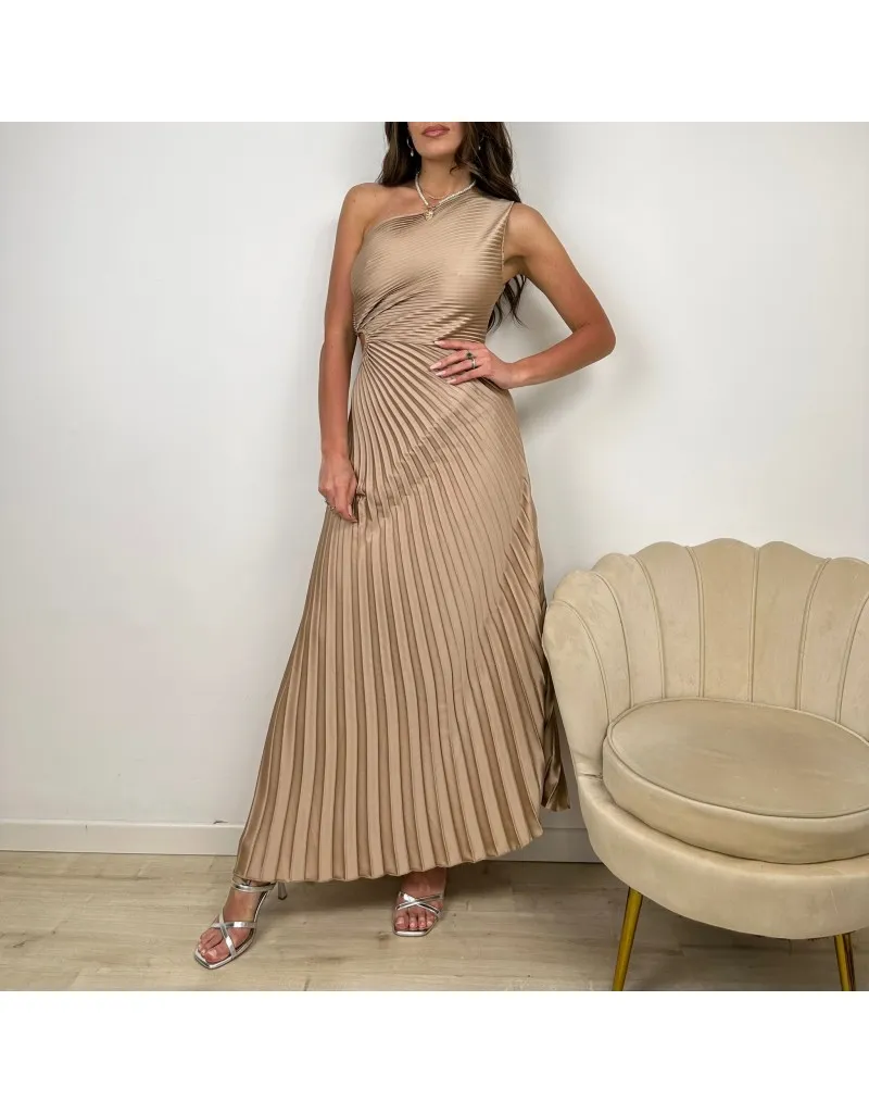 DRESS MONOSPALLA ORO