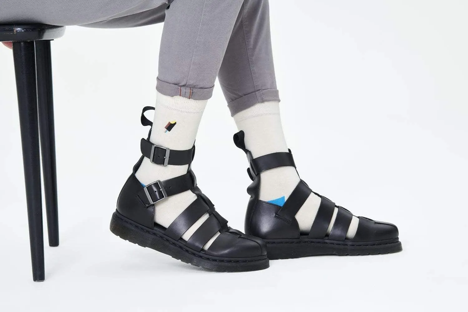 Embroidery Ice Cream Sock 1300
