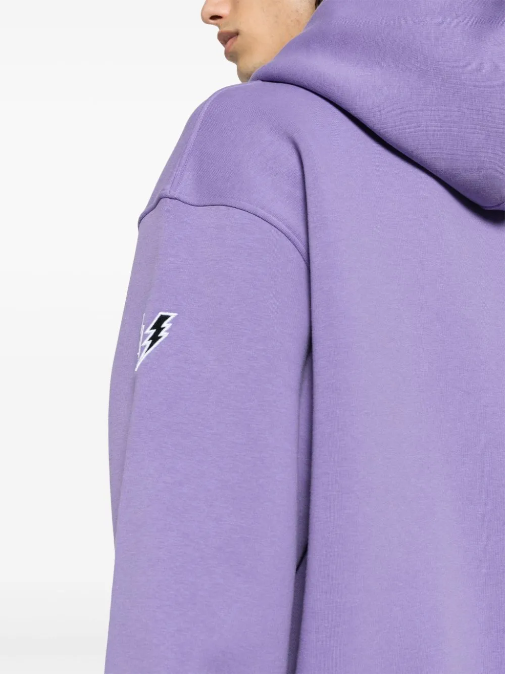 Felpa con cappuccio e logo Thunderbolt