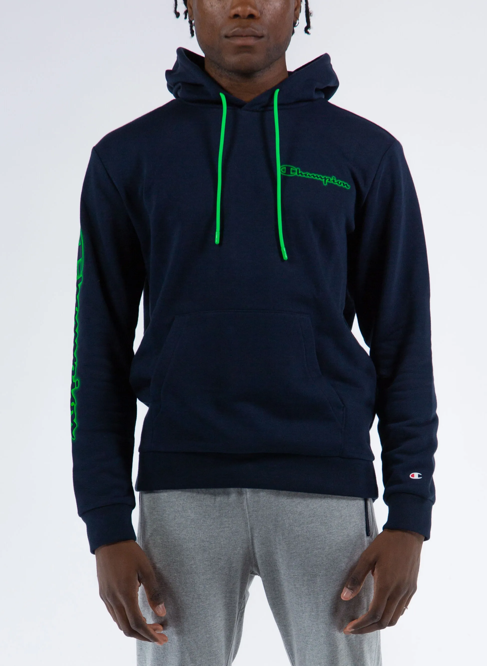 felpa  neon con cappuccio